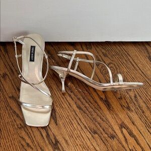 Nine West Haya3 Heeled Metallic Sandal